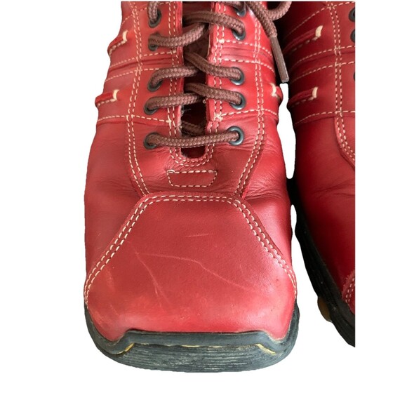 Men's DR. MARTENS 8A99 RED RARE Leather Lace up Oxford Air Cushion Shoe Size 7 - Picture 6 of 15